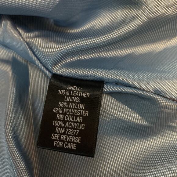 100% Lambskin Leather Apt 9 Black Leather Women's Zip Up Jacket Sz Large - Picture 12 of 16